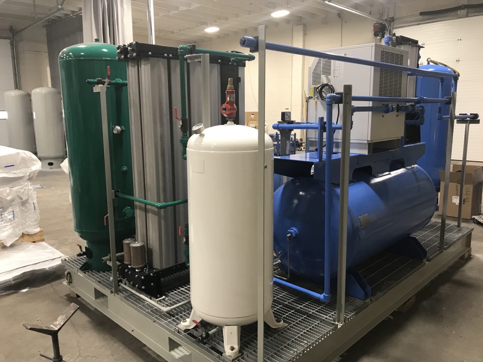 Kaishan Combo Instrument Air / Nitrogen Skid Packages Central Air